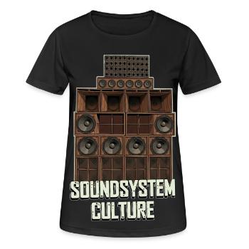 Soundsystem Culture - Women's Breathable T-Shirt - black - Front - AI Model Female 172 light (172cm)