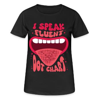 Spielmannszug Blaskapelle Je parle couramment Dot Chart - T-shirt respirant Femme - noir - Devant - AI Model Female 172 light (172cm)