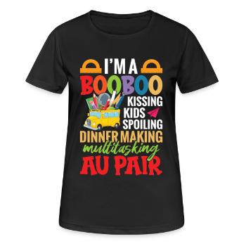Au Pair Must Haves Familienappreciaiment Babysitter - Frauen T-Shirt atmungsaktiv - Schwarz - Vorne - AI Model Female 172 light (172cm)