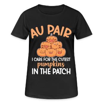 Nanny Au Pair Mitarbeiterin Babysitter Wertschätzung Au - Frauen T-Shirt atmungsaktiv - Schwarz - Vorne - AI Model Female 172 light (172cm)