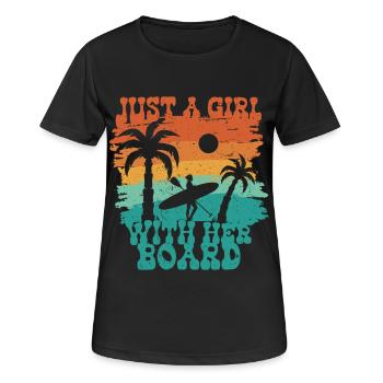 Stand up Paddle - Women's Breathable T-Shirt - black - Front - AI Model Female 172 light (172cm)