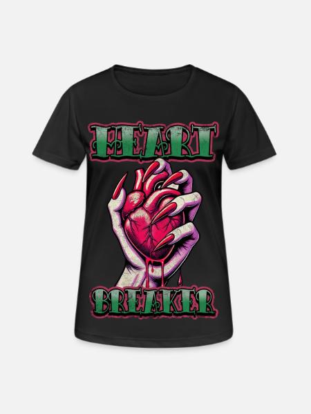 Heart Breaker - Women's Breathable T-Shirt - black