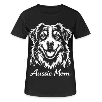 Aussie Mom - Women's Breathable T-Shirt - black - Front - AI Model Female 172 light (172cm)