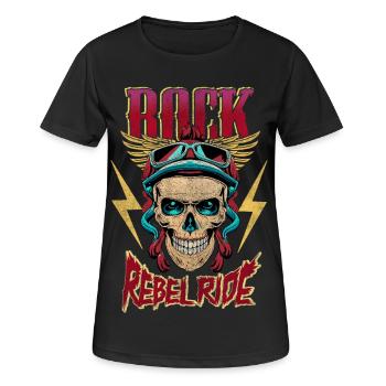Fahrt - Frauen T-Shirt atmungsaktiv - Schwarz - Vorne - AI Model Female 172 light (172cm)