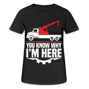 Agent für die Rückgewinnung von Fahrzeugen Asset Recovery Repoman - Frauen T-Shirt atmungsaktiv - Schwarz - Vorne - AI Model Female 172 light (172cm)