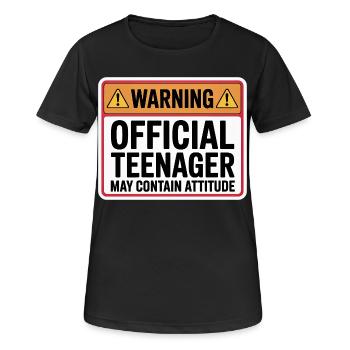 Teenager - Women's Breathable T-Shirt - black - Front - AI Model Female 172 light (172cm)