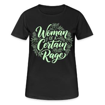 Feminism Saying Shirt for Strong Women - Women's Breathable T-Shirt - black - Front - AI Model Female 172 light (172cm)
