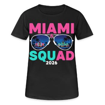 Miami Squad 2026 - Women's Breathable T-Shirt - black - Front - AI Model Female 172 light (172cm)
