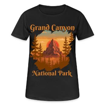 Grand Canyon National Park - Women's Breathable T-Shirt - black - Front - AI Model Female 172 light (172cm)