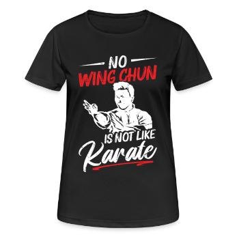 Wing Chun Ausbilderausbildung Kampfsportflügel - Frauen T-Shirt atmungsaktiv - Schwarz - Vorne - AI Model Female 172 light (172cm)
