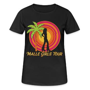 Malle Girls Tour Retro - Women's Breathable T-Shirt - black - Front - AI Model Female 172 light (172cm)