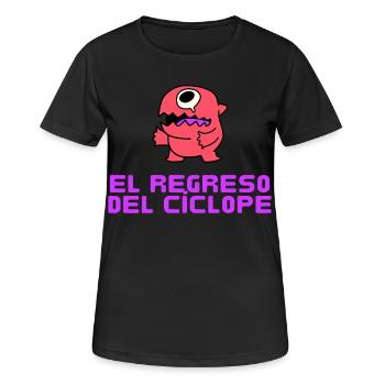 El regreso del Ciclope - Frauen T-Shirt atmungsaktiv - Schwarz - Vorne - AI Model Female 172 light (172cm)