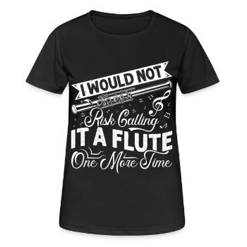 Piccolo Call it Flute one more time Marching Band - Women's Breathable T-Shirt - black - Front - AI Model Female 172 light (172cm)
