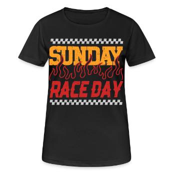 Car Racing Motorsport Sunday Race Day - Women's Breathable T-Shirt - black - Front - AI Model Female 172 light (172cm)