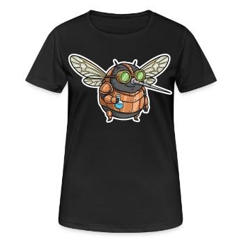 Mosquito Alchemist Steampunk Copper Vials - Women's Breathable T-Shirt - black - Front - AI Model Female 172 light (172cm)