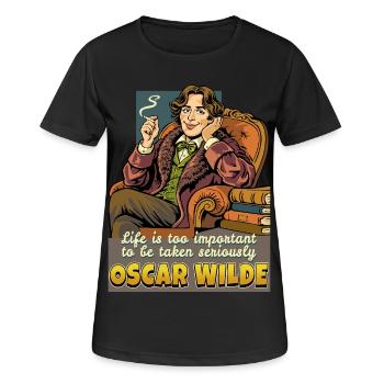 Oscar Wilde Life - Women's Breathable T-Shirt - black - Front - AI Model Female 172 light (172cm)