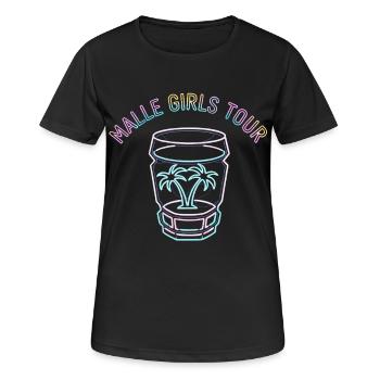 Malle Girls Tour Party - Women's Breathable T-Shirt - black - Front - AI Model Female 172 light (172cm)