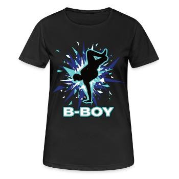 Breakdance B-Boy Street Dance Hip Hop - Women's Breathable T-Shirt - black - Front - AI Model Female 172 light (172cm)