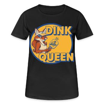 Pickleball Dink Queen Funny Player Love Pickleball - Women's Breathable T-Shirt - black - Front - AI Model Female 172 light (172cm)