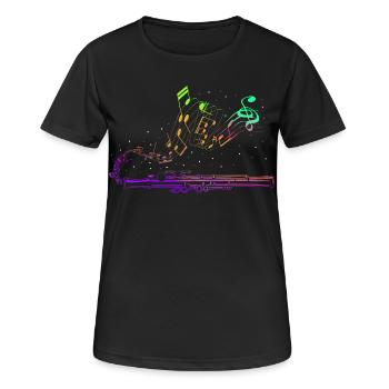 Fosse, section de percussions de marimbistes - T-shirt respirant Femme - noir - Devant - AI Model Female 172 light (172cm)