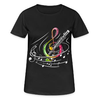 Marimbaspieler übt Percussion-Gruben-Musiker - Frauen T-Shirt atmungsaktiv - Schwarz - Vorne - AI Model Female 172 light (172cm)