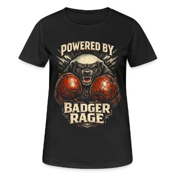 Honey Badger Honey Badger Animal - Women's Breathable T-Shirt - black - Front - AI Model Female 172 light (172cm)