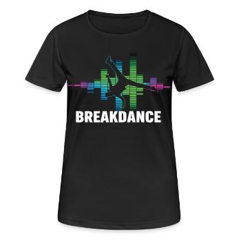 Breakdance Streetstyle Hip Hop DJ Dance - T-shirt respirant Femme - noir - Devant - AI Model Female 172 light (172cm)