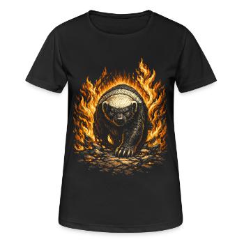 Honey Badger Honey Badger Animal - Women's Breathable T-Shirt - black - Front - AI Model Female 172 light (172cm)