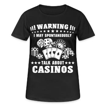 Casino - Women's Breathable T-Shirt - black - Front - AI Model Female 172 light (172cm)