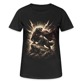 Honey Badger Honey Badger Animal - Women's Breathable T-Shirt - black - Front - AI Model Female 172 light (172cm)