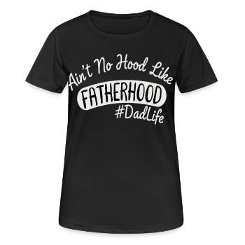 Vater Spruch DadLife Fatherhood - Women's Breathable T-Shirt - black - Front - AI Model Female 172 light (172cm)