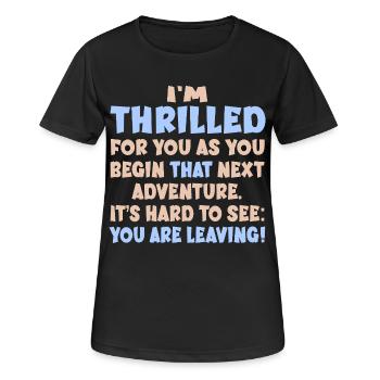 Goodbye Farewell Job - Women's Breathable T-Shirt - black - Front - AI Model Female 172 light (172cm)