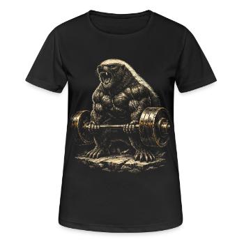 Honey Badger Honey Badger Animal - Women's Breathable T-Shirt - black - Front - AI Model Female 172 light (172cm)