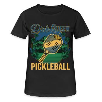 Pickleball Dink Queen Spieler Pickle Ball Love - Frauen T-Shirt atmungsaktiv - Schwarz - Vorne - AI Model Female 172 light (172cm)