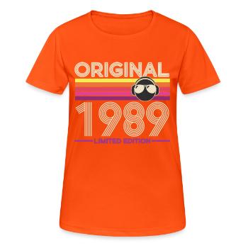 Original 1989 Limited Edition - Women's Breathable T-Shirt - neon orange - Front - AI Model Female 172 dark (172cm)
