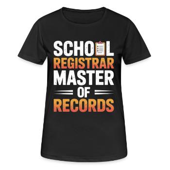 School Secretariat School Office Organization School - Women's Breathable T-Shirt - black - Front - AI Model Female 172 light (172cm)