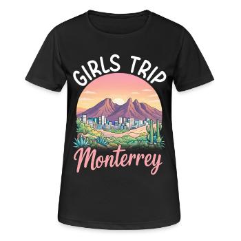 Voyage des filles à Monterrey - T-shirt respirant Femme - noir - Devant - AI Model Female 172 light (172cm)