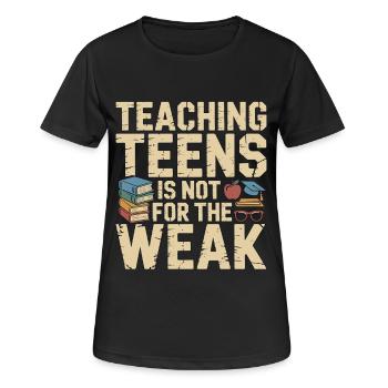 Enseignant de lycée enseignant aux adolescents - T-shirt respirant Femme - noir - Devant - AI Model Female 172 light (172cm)