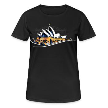 Sydney Opera Harbour Bridge - Women's Breathable T-Shirt - black - Front - AI Model Female 172 light (172cm)