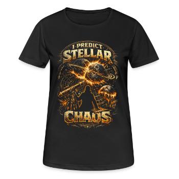 Astronome en astronomie - T-shirt respirant Femme - noir - Devant - AI Model Female 172 light (172cm)