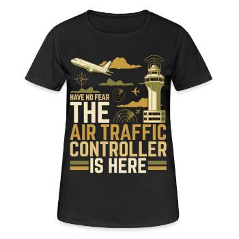 Air Traffic Controller Saying Air Traffic Controller - Women's Breathable T-Shirt - black - Front - AI Model Female 172 light (172cm)