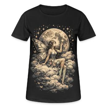 Gothique de fées du noyau des fées - T-shirt respirant Femme - noir - Devant - AI Model Female 172 light (172cm)
