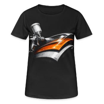 Vehicle Painter Car Painter Painter - Women's Breathable T-Shirt - black - Front - AI Model Female 172 light (172cm)