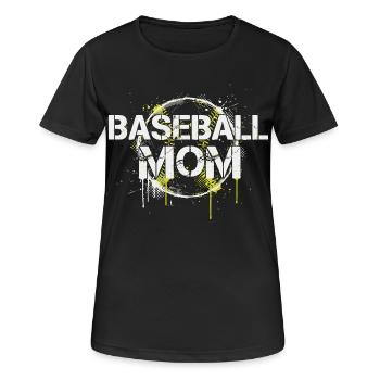Baseball Mom - Women's Breathable T-Shirt - black - Front - AI Model Female 172 light (172cm)