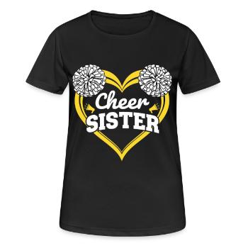 Cheer Sister - Women's Breathable T-Shirt - black - Front - AI Model Female 172 light (172cm)