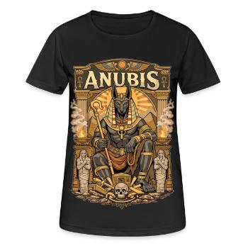 Trône d’Anubis - T-shirt respirant Femme - noir - Devant - AI Model Female 172 light (172cm)