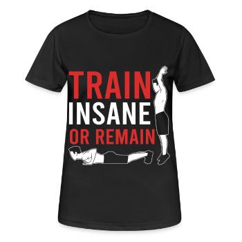Fitnesstrainer Personal Trainer - Frauen T-Shirt atmungsaktiv - Schwarz - Vorne - AI Model Female 172 light (172cm)