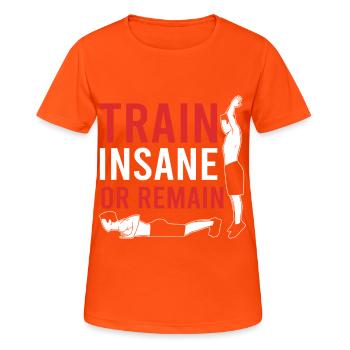 Fitness Trainers Personal Trainers - Women's Breathable T-Shirt - neon orange - Front - AI Model Female 172 dark (172cm)