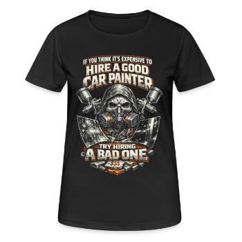 Vehicle Painter Car Painter Painter - Women's Breathable T-Shirt - black - Front - AI Model Female 172 light (172cm)