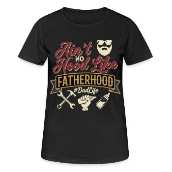 Fatherhood Dad Life Dad Saying - Women's Breathable T-Shirt - black - Front - AI Model Female 172 light (172cm)